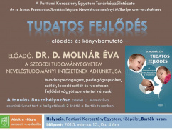 Dr. D. Molnár Éva adjunktus előadása és könyvbemutatója 