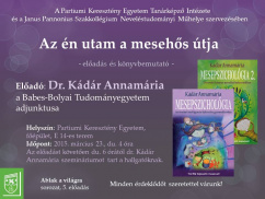 Dr. Kádár Annamária előadása és könyvbemutatója
